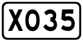 China County Road X035.svg