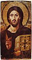 Icona de Crist com Pantocràtor ("totpoderós" o "el que tot ho governa", beneint amb la mà dreta i portant els Evangelis a l'esquerra), en encàustica, segle vi.