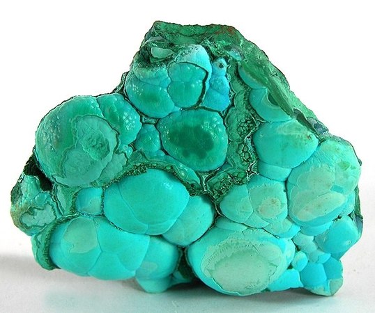 Chrysocolla and Malachite from Dongchuan