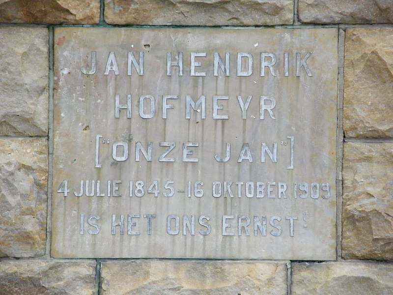 File:Church Square Cape Town - View of Jan Hendrik Hofmeyr Statue rememberance plaque.JPG