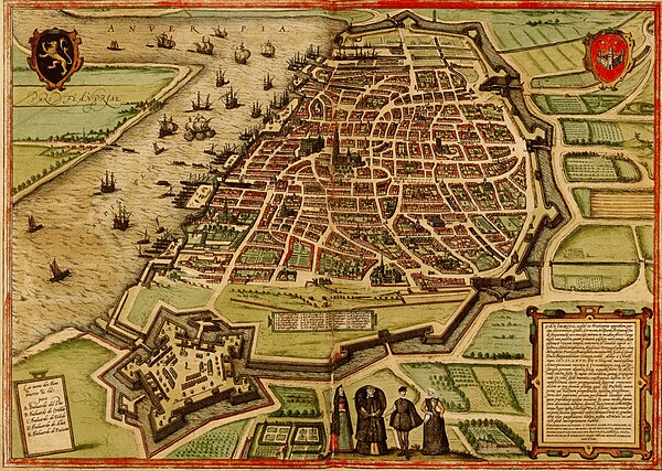 Antwerp in modern Belgium in 1572