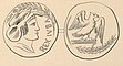 Coin of Juba II, eagle on reverse