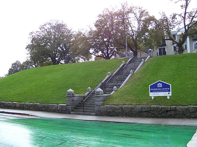 Cole's Hill from near Plymouth Rock