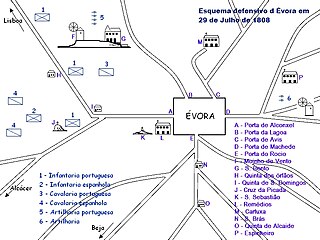 <span class="mw-page-title-main">Battle of Évora (1808)</span> 1808 battle during the Peninsular War