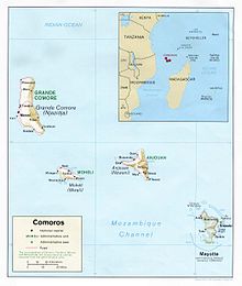 A Costa da Africa Oriental e as ilhas Comores