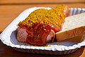 Currywurst mit Toast-Brot