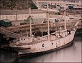 Brest : le trois-mâts Duchesse-Anne amarré en Penfeld en 1977