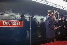 50048 Dauntless naming ceremony at Reading,1978