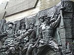 Rzeźba przedstawiający radzieckich żołnierzy i oficerów