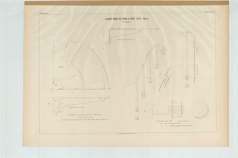 File:Details Of Lantern Deck-Railing (Print) - NARA - 85967537.jpg