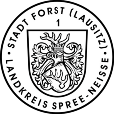 Dienstsiegel der Stadt Forst (Lausitz) laut Anlage 6 der Hauptsatzung.png