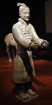 Qin charioteer, front