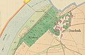 Čeština: Dušníky na císařském otisku mapy Stabilního katastru z roku 1840 (Výřez z mapového listu kód 1616-1-001)