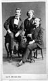 Fra venstre Johan Svendsen, Edvard Grieg og Edmund Neupert.