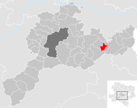 Poloha obce Eichgraben v okrese Sankt Pölten-vidiek (klikacia mapa)