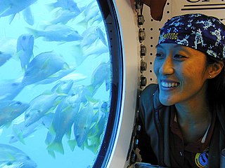 Emma Hwang Scientist with Wyle Laboratories and aquanaut on NEEMO 5