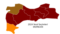 Erzincan'da 2024 Türkiye Yerel Seçimleri