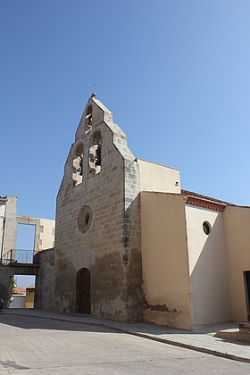 Església parroquial, Convent dels Aubacs, Fondarella.JPG