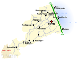 Provincia de Fermo – Mapa