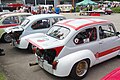 Fiat Abarth 1000 TC, 70 PS, links 1970, rechts 1972, 32. Internationales Oldtimer Treffen Konz 2016, Das Nummernschild ist verfälscht!