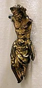 Crucifixo de liga de cobre dourado, c.  1360