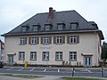 Post office in open development and outbuildings