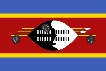 The flag of Swaziland