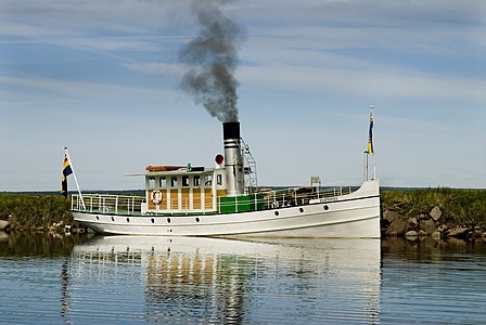 Steamship S/S Flottisten. Photograph: Karl-erik Olsson Licensing: CC-BY-SA-4.0