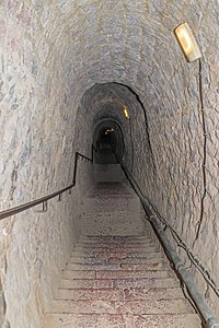 Underground staircase to Villefranche-de Conflent Fort Libéria France