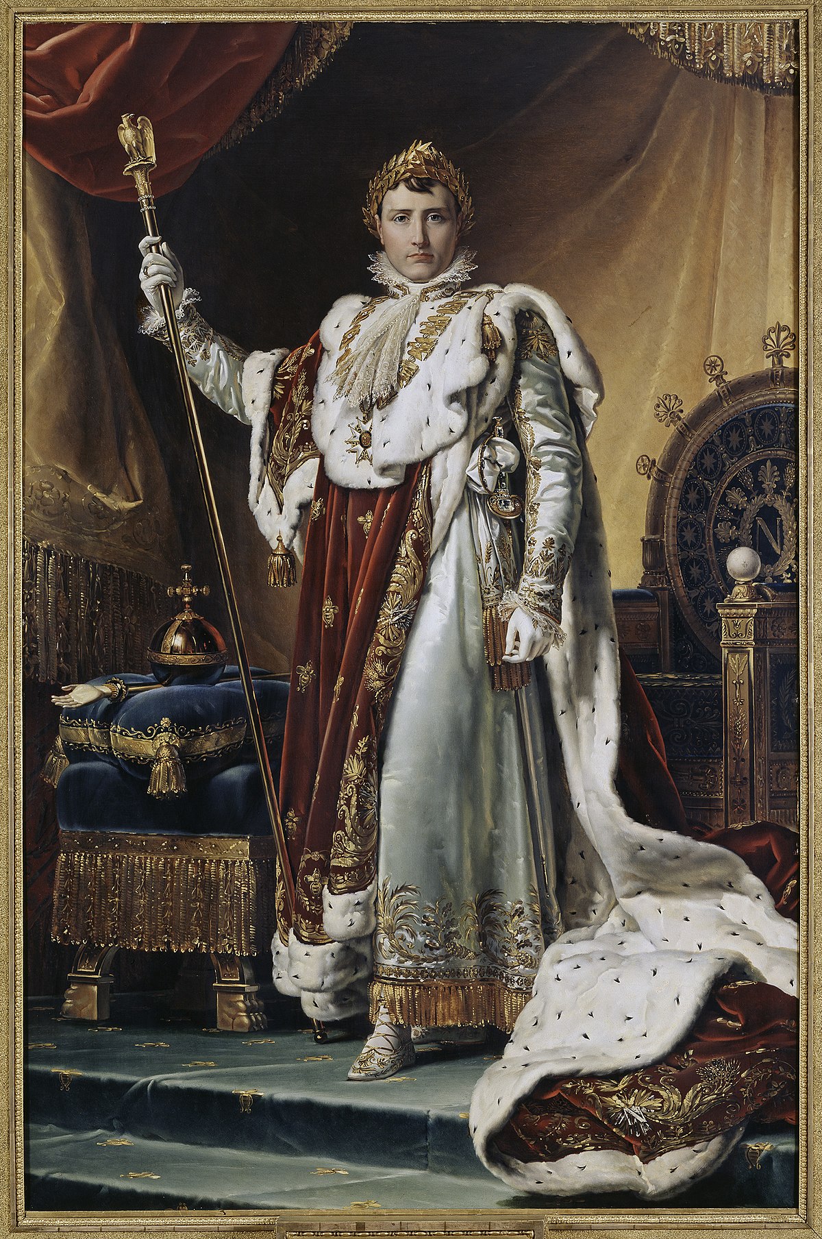 Global Gallery Napoleon In Royal Costume (Napoleon En Costume De Sacre) On  Canvas by Francois Pascal Simon Gerard Print