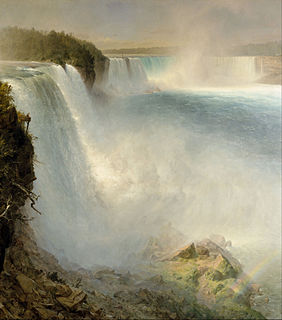 <i>Niagara Falls, from the American Side</i> painting by Frederic Edwin Church