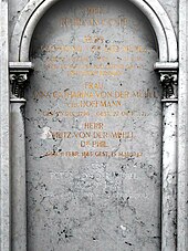 Friedrich (Fritz) von der Mühll (1883–1942), Althistoriker und Gymnasiallehrer. Grab auf dem Friedhof Wolfgottesacker, Basel