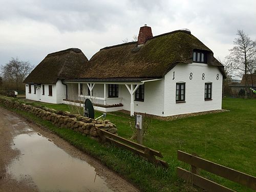 Ein Friesenhaus in Nebel