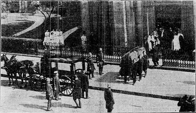 Funeral of Bishop Henry C. Potter at Grace Church, 1908