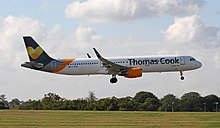 Un Airbus A321-200 della Thomas Cook Airlines.