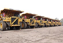 Dumpers in Gevra mine GEVRA DUMPERS.jpg