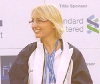 Vizeeuropameisterin Gabriela Szabo. sie war 1996 Olympiasiegerin, 1997 Weltmeisterin und 1994 EM-Dritte über 3000 Meter