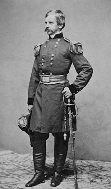 Banks in his military uniform, c. 1861 (portrait by Mathew Brady)