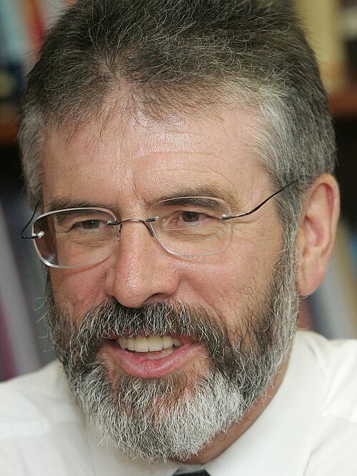 Image: Gerry Adams, October 2005 (cropped)