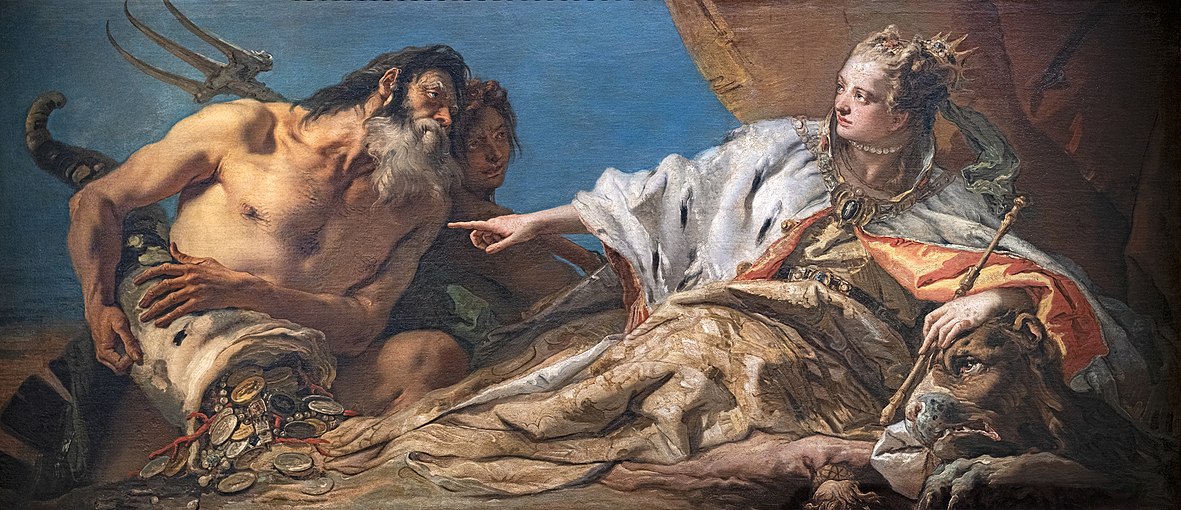 Giovanni Battista Tiepolo, Neptune Offering Gifts to Venus (1748–1750)