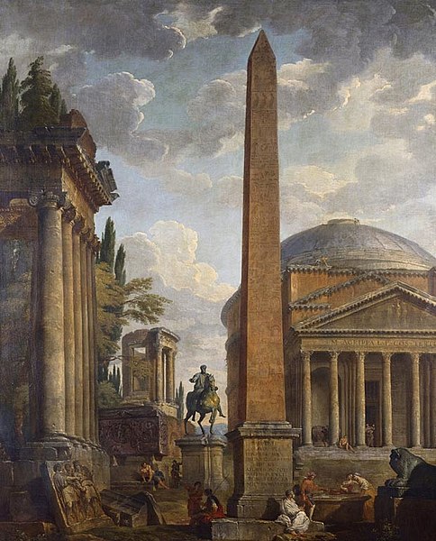 File:Giovanni Paolo Panini (1691-Rome 1765) - Caprice View with the Pantheon and Roman Ruins - RCIN 405655 - Royal Collection.jpg