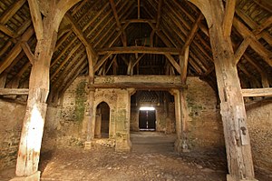 Great Coxwell Barn: Lage, Geschichte, Architektur