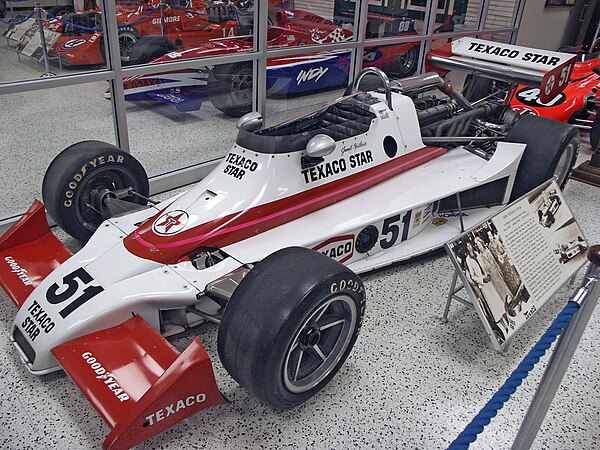 Janet Guthrie's Wildcat 3-DGS, which she drove to ninth place in the 1978 Indianapolis 500