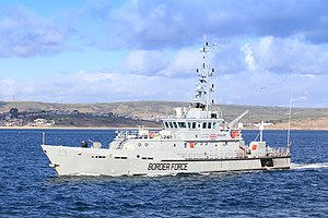 HMRC Vigilant entra a Weymouth il 5 novembre. JPG