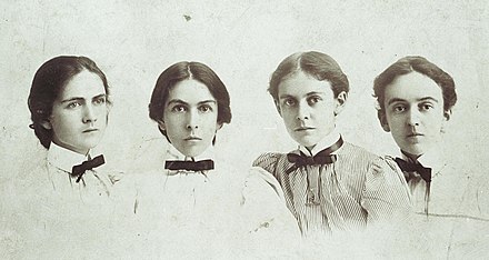 The Hamilton sisters: Edith, Alice, Margaret, and Norah