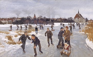 På isen bag byen, 1901