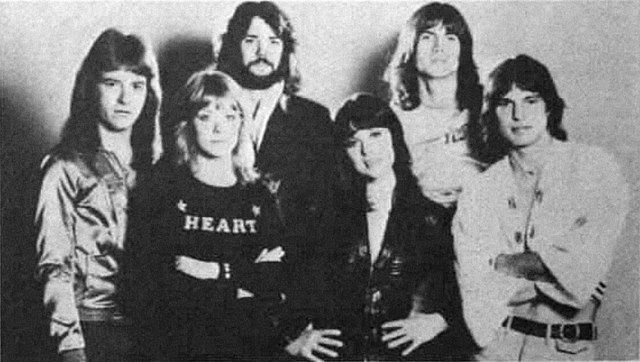 Then-members of Heart in a promotional photo, 1977