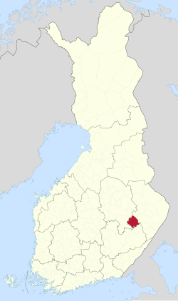 Location of Heinävesi in Finland