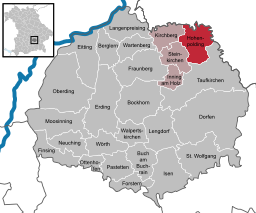 Läget för Hohenpolding i Landkreis Erding