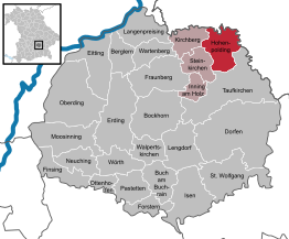 Kaart van Hohenpolding